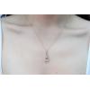 imageGin ampamp Grace 10K Rose Gold Genuine Morganite Genuine Aquamarine with Natural Diamond I1I2 Pendant Necklace for Women
