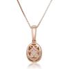 imageGin ampamp Grace 10K Rose Gold Natural Diamond I1I2 ampamp Pink Natural Morganite Pendant Necklace for Women