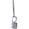 imageGin ampamp Grace 10K White Gold Mozambique Genuine Tanzanite Pendant With Diamonds For Women
