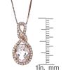 imageGin ampamp Grace 14K Rose Gold Genuine Morganite Diamond Pendants with Chain for Women  Ethically Authentically ampamp Organically Sourced Ovalcut shaped Morganite handcrafted Jewelry Gifts For Her Holiday Season Gifts