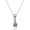 imageGin ampamp Grace 14K White Gold Genuine Tanzanite Diamond Pendants with Chain for Women  Ethically Authentically ampamp Organically Sourced OvalCut shaped Tanzanite handcrafted Jewelry Gifts For Her Holiday Season Gifts