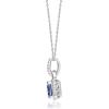 imageGin ampamp Grace 14K White Gold Mozambique Genuine Tanzanite Pendant with Diamonds for women  Ethically authentically ampamp organically sourced EmeraldCut shaped Tanzanite handcrafted jewelry for her