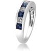 imageGin ampamp Grace 14K white Gold Genuine Blue sapphire and Diamond I1 Ring for Women Metal gemstone Sapphire