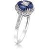 imageGin ampamp Grace 18K white Gold Genuine Ceylon sapphire and Diamond I1 Ring for Women Holiday Gifts