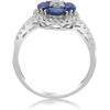 imageGin ampamp Grace 18K white Gold Genuine Ceylon sapphire and Diamond I1 Ring for Women Holiday Gifts