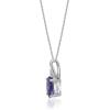 imageGin ampamp Grace 925 Sterling Silver Blue Genuine Tanzanite With Natural Diamond I1 Pendant for Women