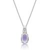imageGin ampamp Grace 925 Sterling Silver Blue Genuine Tanzanite With Natural Diamond I1 Pendant for Women