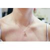imageGin ampamp Grace Valentines Jewelry 10K Rose Gold Genuine Morganite ampamp Natural Diamond I1I2 Pendant for Women