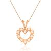 imageGin ampamp Grace Valentines Jewelry 10K Rose Gold Genuine Pink Morganite Gemstone Pendant Necklace for Women