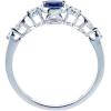 imageGin and Grace 10K White Gold Genuine Blue Sapphire Ring with Diamonds for women  Ethically authentically ampamp organically sourced OvalCut shaped Sapphire handcrafted jewelry for her  Sapphire Ring for women