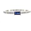 imageGin ampamp Grace 14K White Gold Genuine Blue Sapphire and Diamond I1 Ring for Women