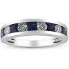 imageGin ampamp Grace 14K white Gold Genuine Blue sapphire and Diamond I1 Ring for Women Metal gemstone Sapphire