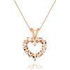 imageGin ampamp Grace Valentines Jewelry 10K Rose Gold Genuine Pink Morganite Gemstone Pendant Necklace for Women