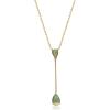 imageGin ampamp Grace 10K Yellow Gold Natural Zambian Emerald Pendant for women  Ethically authentically ampamp organically sourced Pearcut Emerald handcrafted jewelry for her  Emerald Pendant for women