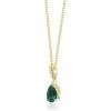imageGin ampamp Grace 10K Yellow Gold Natural Zambian Emerald Pendant with natural Diamonds for Women Holiday Gifts  Ethically Authentically ampamp Organically Sourced Pearcut Emerald handcrafted Jewelry Gifts For Her Holiday Season Gifts