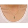 imageGin ampamp Grace 14K Yellow Gold Genuine Emerald and Diamond I1 Pendant for Women Metal Emerald