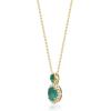 imageGin ampamp Grace 14K Yellow Gold Natural Zambian Emerald Pendant with natural Diamonds for Women Holiday Gifts  Ethically Authentically ampamp Organically Sourced Oval ampampMarquisecut Emerald handcrafted Jewelry Gifts For Her Holiday Season Gifts