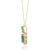 imageGin ampamp Grace 14K Yellow Gold Natural Zambian Emerald Pendant with natural Diamonds for Women Holiday Gifts  Ethically Authentically ampamp Organically Sourced Oval ampampMarquisecut Emerald handcrafted Jewelry Gifts For Her Holiday Season Gifts