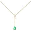 imageGin ampamp Grace 10K Yellow Gold Real Diamond Pendant I1 with Genuine Peridot ampamp Natural Emerald Daily Work Wear Jewelry for Women Gifts for Her