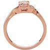 imageGin ampamp Grace 10K Rose Gold Genuine Morganite Ring with Diamonds for women  Ethically authentically ampamp organically sourced Ovalcut shaped Morganite jewelry for her  Morganite Ring for women