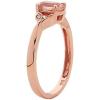 imageGin ampamp Grace 10K Rose Gold Genuine Morganite Ring with Diamonds for women  Ethically authentically ampamp organically sourced Ovalcut shaped Morganite jewelry for her  Morganite Ring for women