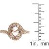 imageGin ampamp Grace 14K Rose Gold Genuine Morganite Ring with Diamonds for women  Ethically authentically ampamp organically sourced Ovalcut shaped Morganite handcrafted jewelry for her  Morganite Ring for women