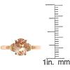 imageGin and Grace 10K Rose Gold Genuine Morganite Ring with Diamonds for women  Ethically authentically ampamp organically sourced Ovalcut shaped Morganite handcrafted jewelry for her  Morganite Ring for women