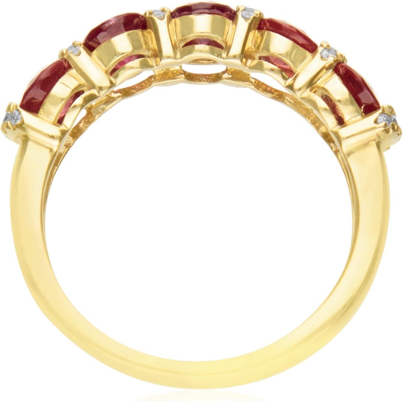 imageGin ampamp Grace 14K Yellow Gold Mozambique Genuine Ruby Ring with Diamonds for women  Ethically authentically ampamp organically sourced Oval shaped Ruby handcrafted jewelry for her  Ruby Ring for women