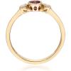 imageGin ampamp Grace 10K Yellow Gold Mozambique Genuine Ruby Ring with Diamonds for Women Holiday Gifts  Ethically Authentically ampamp Organically Sourced Round shaped Ruby handcrafted jewelry for her  Ruby Ring for Women Holiday Gifts
