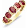imageGin ampamp Grace 14K Yellow Gold Mozambique Genuine Ruby Ring with Diamonds for women  Ethically authentically ampamp organically sourced Oval shaped Ruby handcrafted jewelry for her  Ruby Ring for women
