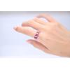 imageGin ampamp Grace 18K White Gold Mozambique Genuine Ruby Ring with Diamonds for Women  Ethically authentically ampamp organically sourced SquareCut Shaped Ruby HandCrafted Jewelry for her