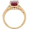imageGin and Grace 14K Yellow Gold Genuine Ruby Ring with Diamonds for women  Ethically authentically ampamp organically sourced Ovalcut shaped Ruby handcrafted jewelry for her  Ruby Ring for women
