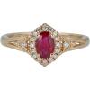 imageGin ampamp Grace 10K Yellow Gold Mozambique Genuine Ruby Ring with Diamonds for women  Ethically authentically ampamp organically sourced OvalCut shaped Ruby handcrafted jewelry for her  Ruby Ring for women