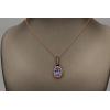 image:imageGin amp Grace 10K Rose Gold Natural Diamond I1I2 amp Genuine Tanzanite Pendant for Women
