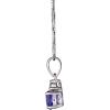 image:imageGin amp Grace 10K White Gold Natural Diamond I1 amp Genuine Blue Natural Tanzanite Pendant Necklace with Gold Chain for Women Jewelry Gifts