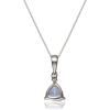 image:imageGin amp Grace 14K White Gold Genuine Tanzanite Pendant with Natural Diamonds for Women Holiday Gifts  Ethically Authentically amp Organically Sourced TrillionCut shaped Tanzanite handcrafted Jewelry Gifts For Her Holiday Season Gifts  Tanzanite Necklace for Women Holiday Gifts