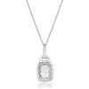 image:imageGin amp Grace Valentines Jewelry 10K White Gold Natural Diamond I1I2 amp Genuine Aquamarine Pendant for Women