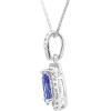 image:imageGin amp Grace Valentines Jewelry 10K White Gold Natural DiamondI1I2 amp Genuine Tanzanite Pendant Necklace for Women