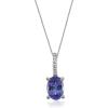 image:imageGin amp Grace 10K White Gold Natural Diamond I1I2 ampGenuine Tanzanite Pendant for Women