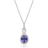 image:imageGin amp Grace 14K White Gold Genuine Tanzanite Diamond Pendants with Chain for Women  Ethically Authentically amp Organically Sourced OvalCut shaped Tanzanite handcrafted Jewelry Gifts For Her Holiday Season Gifts